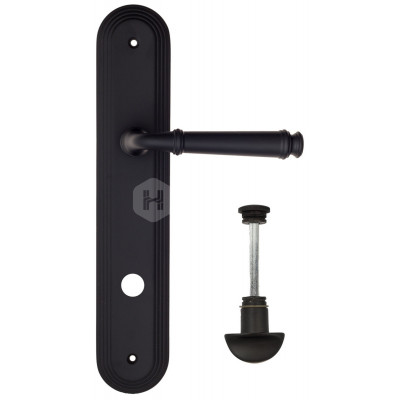 Дверная ручка Fratelli Cattini Farfalla FCT2147 WC-2 PL288-NM матовый черный Дверная ручка Fratelli Cattini Farfalla FCT2147 WC-2 PL288-NM матовый черный