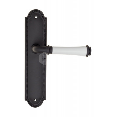 Дверная ручка Fratelli Cattini Gracia Ceramica Bianco FCT1116 PL248-NM матовый черный