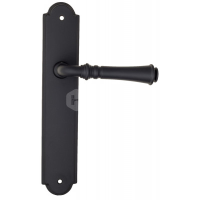 Дверная ручка Fratelli Cattini Gracia FCT1454 PL257-NM матовый черный Дверная ручка Fratelli Cattini Gracia FCT1454 PL257-NM матовый черный