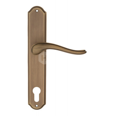 Дверная ручка Fratelli Cattini Lavera FCT1383 CYL PL02-BY матовая бронза