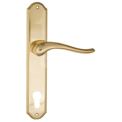 Дверная ручка Fratelli Cattini Lavera FCT1380 CYL PL02-OLV полированная латунь