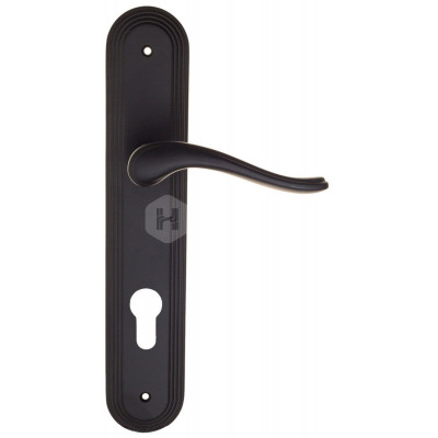 Дверная ручка Fratelli Cattini Lavera FCT1369 CYL PL288-NM матовый черный