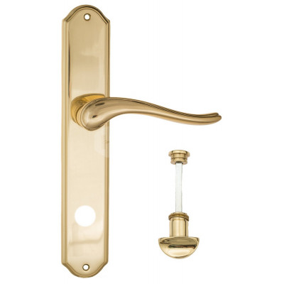 Дверная ручка Fratelli Cattini Lavera FCT1340 WC-2 PL02-OLV полированная латунь