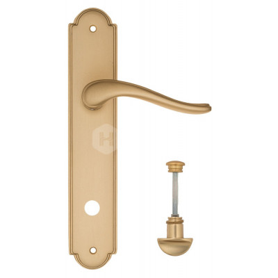 Дверная ручка Fratelli Cattini Lavera FCT1444 WC-2 PL257-BS матовая латунь