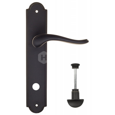 Дверная ручка Fratelli Cattini Lavera FCT1333 WC-2 PL257-NM матовый черный