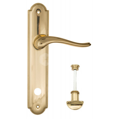 Дверная ручка Fratelli Cattini Lavera FCT1332 WC-2 PL257-OLV полированная латунь Дверная ручка Fratelli Cattini Lavera FCT1332 WC-2 PL257-OLV полированная латунь