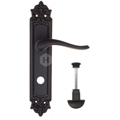 Дверная ручка Fratelli Cattini Lavera FCT1325 WC-2 PL96-NM матовый черный