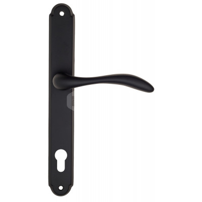 Дверная ручка Fratelli Cattini Luccia FCT2617 CYL PL01-NM матовый черный