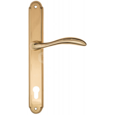 Дверная ручка Fratelli Cattini Luccia FCT2618 CYL PL01-OLV полированная латунь