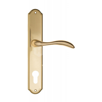 Дверная ручка Fratelli Cattini Luccia FCT1552 CYL PL02-OLV полированная латунь Дверная ручка Fratelli Cattini Luccia FCT1552 CYL PL02-OLV полированная латунь