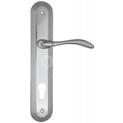Дверная ручка Fratelli Cattini Luccia FCT1540 CYL PL288-CR полированный хром Дверная ручка Fratelli Cattini Luccia FCT1540 CYL PL288-CR полированный хром