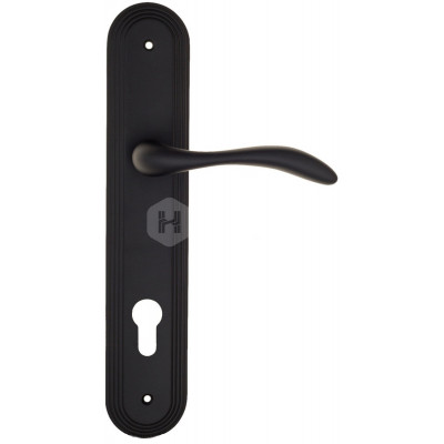 Дверная ручка Fratelli Cattini Luccia FCT1525 CYL PL288-NM матовый черный