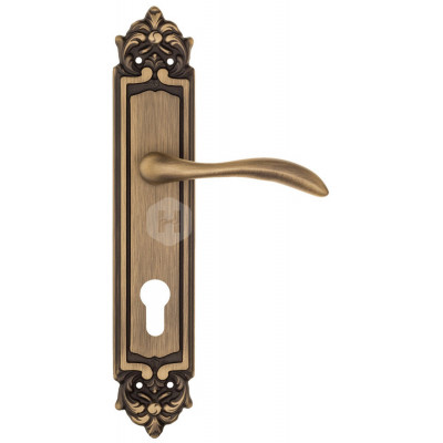 Дверная ручка Fratelli Cattini Luccia FCT1572 CYL PL96-BY матовая бронза