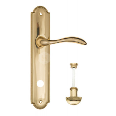 Дверная ручка Fratelli Cattini Luccia FCT1564 WC-2 PL257-OLV полированная латунь