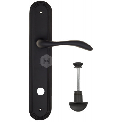 Дверная ручка Fratelli Cattini Luccia FCT1535 WC-2 PL288-NM матовый черный
