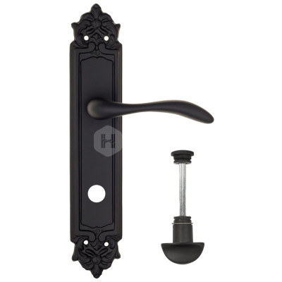 Дверная ручка Fratelli Cattini Luccia FCT1536 WC-2 PL96-NM матовый черный