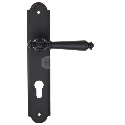 Дверная ручка Fratelli Cattini Marani FCT1298 CYL PL257-NM матовый черный