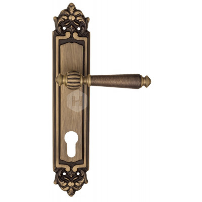 Дверная ручка Fratelli Cattini Marani FCT1255 CYL PL96-BY матовая бронза