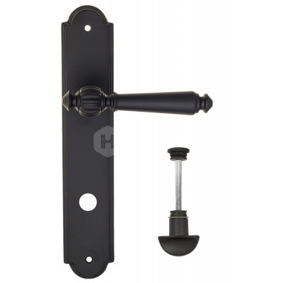 Дверная ручка Fratelli Cattini Marani FCT1309 WC-2 PL257-NM матовый черный