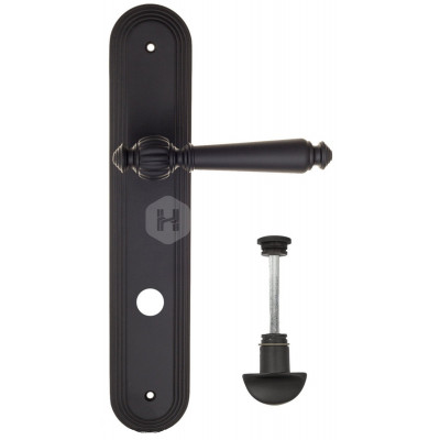 Дверная ручка Fratelli Cattini Marani FCT1310 WC-2 PL288-NM матовый черный