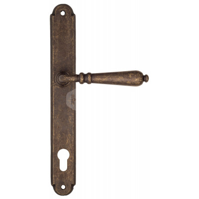 Дверная ручка Fratelli Cattini Napoli FCT2259 CYL PL01-BA античная бронза