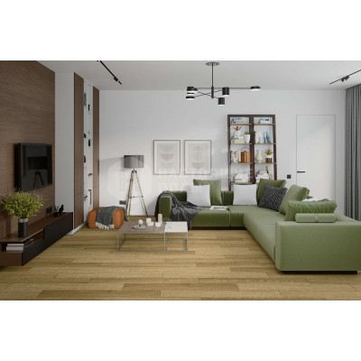 SPC плитка замковая Damy Floor Family 190902EL-07F Дуб Золотой, 1220*180*4 мм