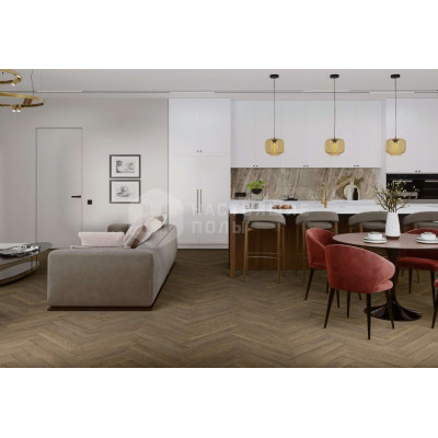 SPC плитка замковая классическая елка Damy Floor London 0030-6L Ноттингем, 615*123*4 мм