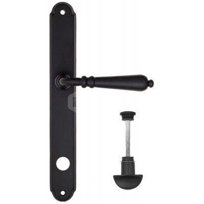 Дверная ручка Fratelli Cattini Napoli FCT2649 WC-2 PL01-NM матовый черный Дверная ручка Fratelli Cattini Napoli FCT2649 WC-2 PL01-NM матовый черный