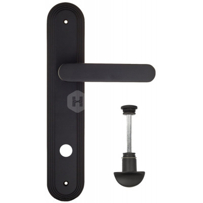Дверная ручка Fratelli Cattini Pippa FCT1608 WC-2 PL288-NM матовый черный
