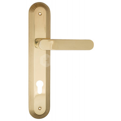 Дверная ручка Fratelli Cattini Pippa FCT1612 CYL PL288-OLV полированная латунь Дверная ручка Fratelli Cattini Pippa FCT1612 CYL PL288-OLV полированная латунь