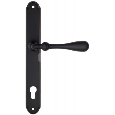 Дверная ручка Fratelli Cattini Retro FCT2656 CYL PL01-NM матовый черный