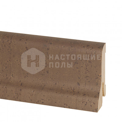 Шпонированный плинтус Pedross Пробка Серо-коричневая, 2500*60*22 мм