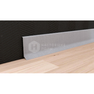 Металлический плинтус Neexy AKBD40-MS Серебро матовое, 2500*40*12 мм