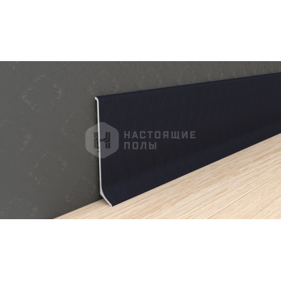 Металлический плинтус Neexy AKBD60-SA Муар антрацит, 2500*60*12 мм