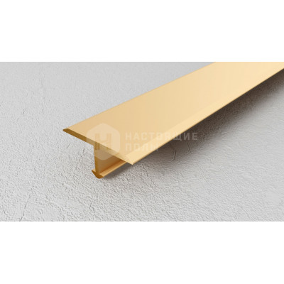 Профиль T-образный плоский Neexy PVL36-01 полированная латунь, 2700*18*8 мм