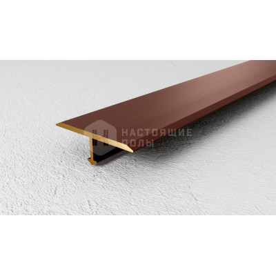 Профиль T-образный плоский Neexy PVL38-04 антик бронза светлая, 2700*25*8 мм