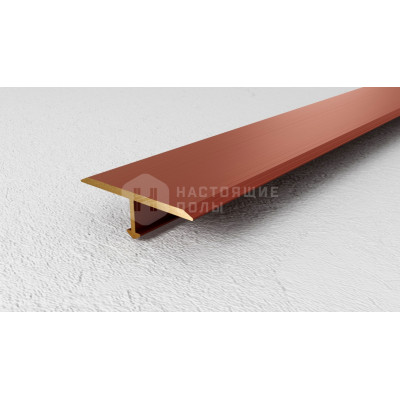 Профиль T-образный плоский Neexy PVL38-05 антик медь светлая, 2700*25*8 мм