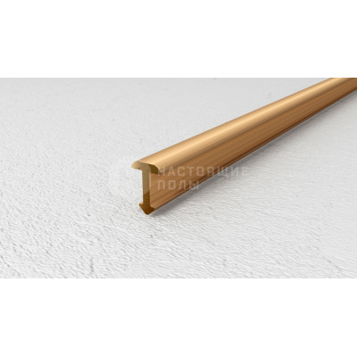 Профиль T-образный полукруглый Neexy PVL69-03 брашированная латунь, 2700*5*7.7 мм