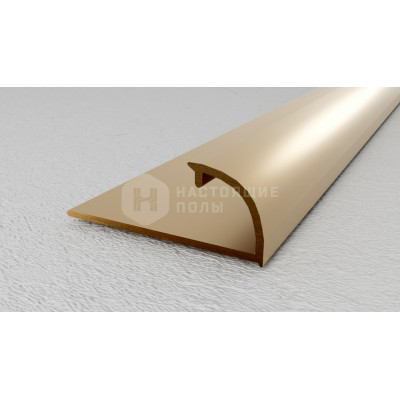 Профиль для плитки внешний Neexy PVL17-01 полированная латунь, 2700*30*11 мм