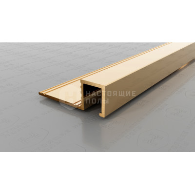 Профиль для плитки внешний P Neexy PVL31-01 полированная латунь, 2700*33*11.2 мм