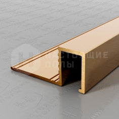 PVL32-01 полированная латунь, 2700*33*13.7 мм