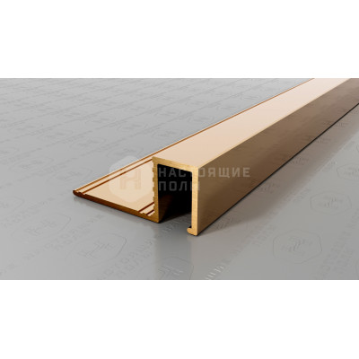 Профиль для плитки внешний P Neexy PVL32-01 полированная латунь, 2700*33*13.7 мм