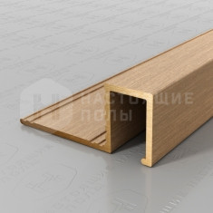 PVL32-03 брашированная латунь, 2700*33*13.7 мм