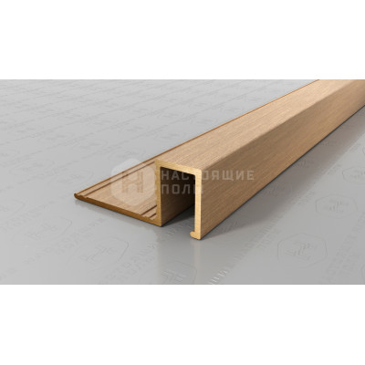 Профиль для плитки внешний P Neexy PVL32-03 брашированная латунь, 2700*33*13.7 мм