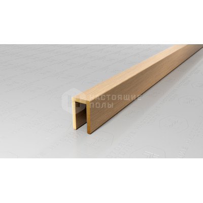 Профиль П-образный Neexy PVL85-03 брашированная латунь, 2700*10*6 мм