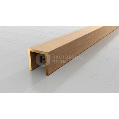 Профиль П-образный Neexy PVL86-03 брашированная латунь, 2700*12*12 мм