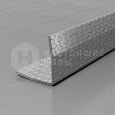 PVS100-12 нержавеющая сталь тисненый серый, 2700*20*20 мм