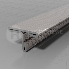 PVS90-10 нержавеющая сталь тисненая, 2700*14*9 мм