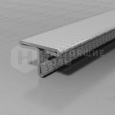 PVS90-12 нержавеющая сталь тисненый серый, 2700*14*9 мм