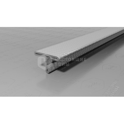 Профиль Т-образный Neexy PVS90-12 нержавеющая сталь тисненый серый, 2700*14*9 мм
